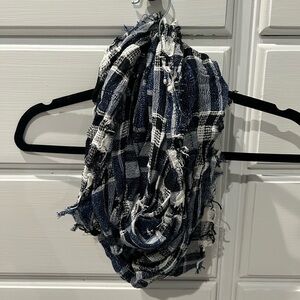 Plaid infinity scarf